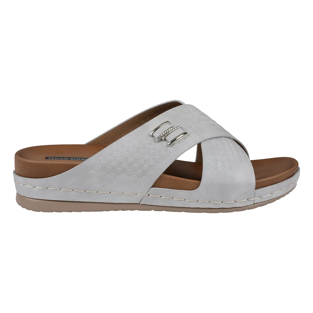 Women's Carter Silver Comfort Sandals