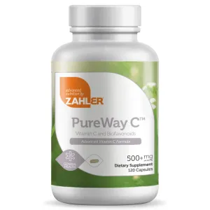 zahlers Kosher Pureway-C 500 mg Vitamina C – 120 Cápsulas